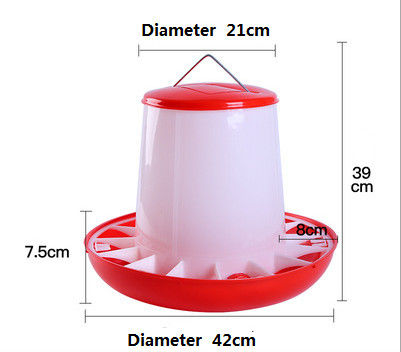 4kg No Waste Quail Poultry Feeder Drinker